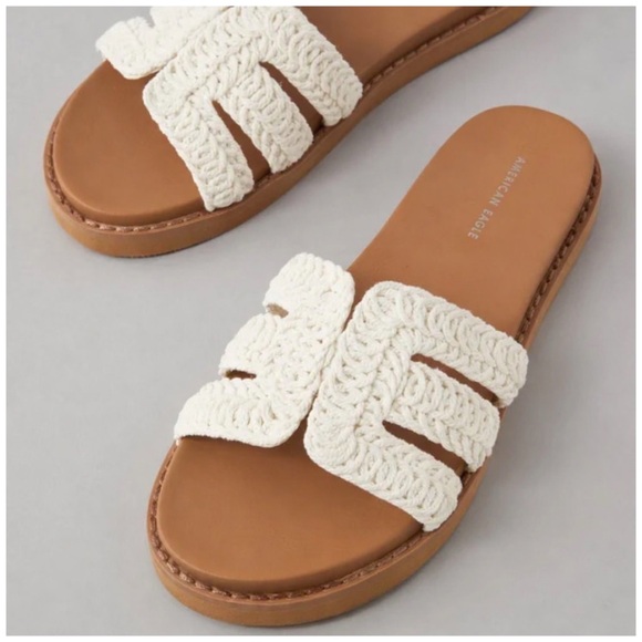 American Eagle Outfitters Shoes - American Eagle • Crochet Slide Sandal